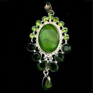 6/$25-Fashion Jewelry-Green Citrine Pendant